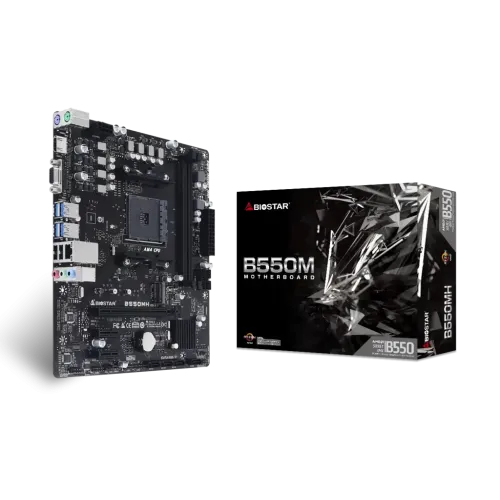 BIOSTAR B550MH DDR4 AMD AM4 Micro ATX Motherboard