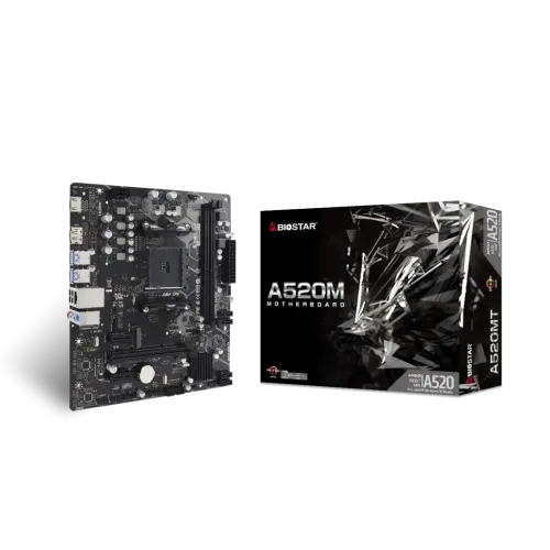 BIOSTAR A520MT DDR4 AMD AM4 Motherboard Micro ATX